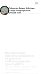 Mobile Screenshot of mountainpowersolutions.com